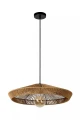 Lampa rattanowa wisząca YUNKAI brąz Ø 50cm E27 Lucide 10413/50/72 | 5411212105691 noxbox lampynox www.lampynox.pl