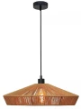 Lampa rattanowa wisząca YUNKAI brąz Ø 50cm E27 Lucide 10413/50/72 | 5411212105691 noxbox lampynox www.lampynox.pl