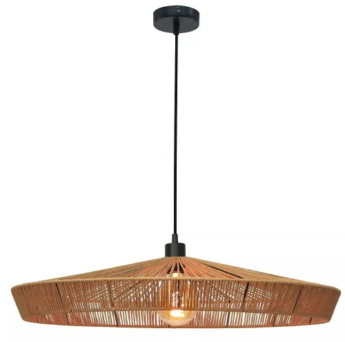 Lampa rattanowa wisząca YUNKAI brąz Ø 70cm E27 Lucide 10413/70/72 | 5411212105707 noxbox lampynox www.lampynox.pl