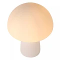 Lampka stołowa FUNGO biały Ø 23cm E27 Lucide 10514/01/61 | 5411212105684 noxbox lampynox www.lampynox.pl