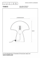 Lampka stołowa FUNGO biały Ø 23cm E27 Lucide 10514/01/61 | 5411212105684 noxbox lampynox www.lampynox.pl