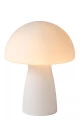 Lampka stołowa FUNGO biały Ø 23cm E27 Lucide 10514/01/61 | 5411212105684 noxbox lampynox www.lampynox.pl