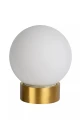 Lampka stołowa JORIT opal | mosiądz Ø 20cm E27 Lucide 45563/20/61 | 5411212452139 noxbox lampynox www.lampynox.pl