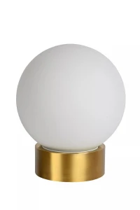 JORIT opal | mosiądz Ø 20cm E27 Lampka stołowa