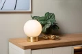 Lampka stołowa JORIT opal | mosiądz Ø 20cm E27 Lucide 45563/20/61 | 5411212452139 noxbox lampynox www.lampynox.pl