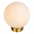 Lampka stołowa JORIT opal | mosiądz Ø 25cm E27 Lucide 45563/25/61 | 5411212452146 noxbox lampynox www.lampynox.pl