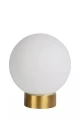 Lampka stołowa JORIT opal | mosiądz Ø 25cm E27 Lucide 45563/25/61 | 5411212452146 noxbox lampynox www.lampynox.pl