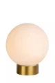 Lampka stołowa JORIT opal | mosiądz Ø 25cm E27 Lucide 45563/25/61 | 5411212452146 noxbox lampynox www.lampynox.pl