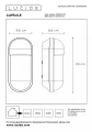 Kinkiet zewnętrzny CAPSULE biały E27 IP65 Lucide 29897/01/31 | 5411212290465 noxbox lampynox www.lampynox.pl