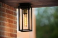 Zewnętrzna lampa sufitowa LAURENS czarny E27 IP54 Lucide 27105/01/30 | 5411212272065 noxbox lampynox www.lampynox.pl