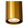 Lampa wisząca POLYGON matowe złoto | mosiądz Ø 5,6cm GU10 Lucide 35414/30/02 | 5411212351852 noxbox lampynox www.lampynox.pl