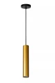 Lampa wisząca POLYGON matowe złoto | mosiądz Ø 5,6cm GU10 Lucide 35414/30/02 | 5411212351852 noxbox lampynox www.lampynox.pl