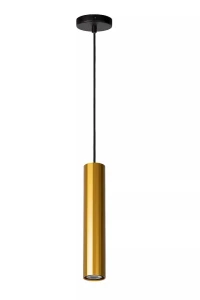 POLYGON matowe złoto | mosiądz Ø 5,6cm GU10 Lampa wisząca