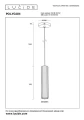 Lampa wisząca POLYGON matowe złoto | mosiądz Ø 5,6cm GU10 Lucide 35414/30/02 | 5411212351852 noxbox lampynox www.lampynox.pl