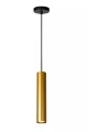 Lampa wisząca POLYGON matowe złoto | mosiądz Ø 5,6cm GU10 Lucide 35414/30/02 | 5411212351852 noxbox lampynox www.lampynox.pl