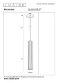 Lampa wisząca POLYGON matowe złoto | mosiądz Ø 5,6cm GU10 Lucide 35414/45/02 | 5411212351869 noxbox lampynox www.lampynox.pl