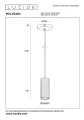 Lampa wisząca POLYGON matowe złoto | mosiądz Ø 5,6cm GU10 Lucide 35414/15/02 | 5411212351845 noxbox lampynox www.lampynox.pl