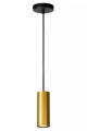 Lampa wisząca POLYGON matowe złoto | mosiądz Ø 5,6cm GU10 Lucide 35414/15/02 | 5411212351845 noxbox lampynox www.lampynox.pl