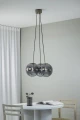 Lampa wisząca potrójna DIONE przydymiony | antyczny mosiądz 3xE14 Markslojd 108417 | 7330024605725 noxbox lampynox www.lampynox.pl