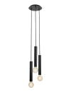 SENCILLO czarny Ø 25cm 3xE27 Lampa wisząca