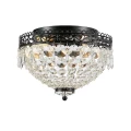 Łazienkowa lampa sufitowa z kryształami JOLINE czarny | kryształ Ø 28 2xE14 IP21 Markslojd 108424 | 7330024605794 noxbox lampynox www.lampynox.pl