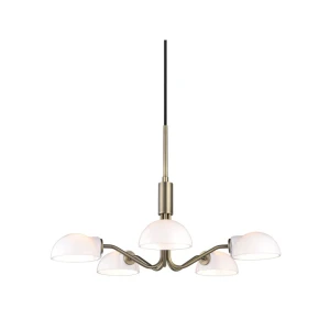Kjøbenhavn mini ⌀50 Opal | Mosiądz 5 x G9 Lampa wisząca