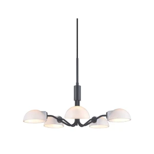 Kjøbenhavn mini ⌀50 Opal | Czarny 5 x G9 Lampa wisząca