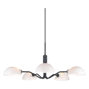 Kjøbenhavn ⌀70 Opal | Czarny 5 x G9 Lampa wisząca