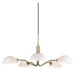 Kjøbenhavn ⌀70 Opal | Mosiądz 5 x G9 Lampa wisząca