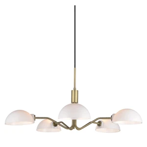 Kjøbenhavn ⌀70 Opal | Mosiądz 5 x G9 Lampa wisząca