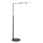 Kjøbenhavn wys. 123 cm Opal | Czarny G9 Lampa podłogowa