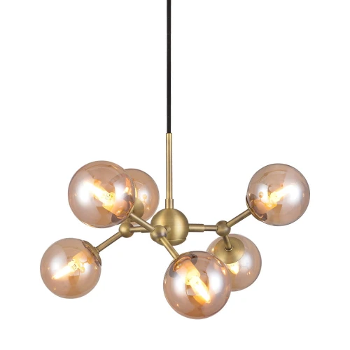 Lampa wisząca Atom Bursztyn Ø45 6xG9 736560 | 5705639736560 noxbox lampynox www.lampynox.pl