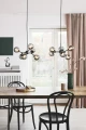 Lampa wisząca regulowana Atom Czarna Ø45 6xG9 736553 | 5705639736553 noxbox lampynox www.lampynox.pl