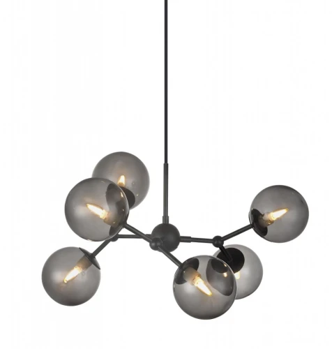 Lampa wisząca regulowana Atom Czarna Ø57 6xG9 738823 | 5705639738823 noxbox lampynox www.lampynox.pl