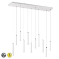 Lampa wisząca TUBULAR Biały Mat LED Ściemnialna DIM  11 x 350lm 3000K   Trio 321611131 | 4017807468724 noxbox lampynox www.lampynox.pl