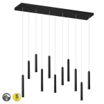 TUBULAR Czarny Mat LED Ściemnialna 11 x 350lm 3000K  Lampa wisząca 