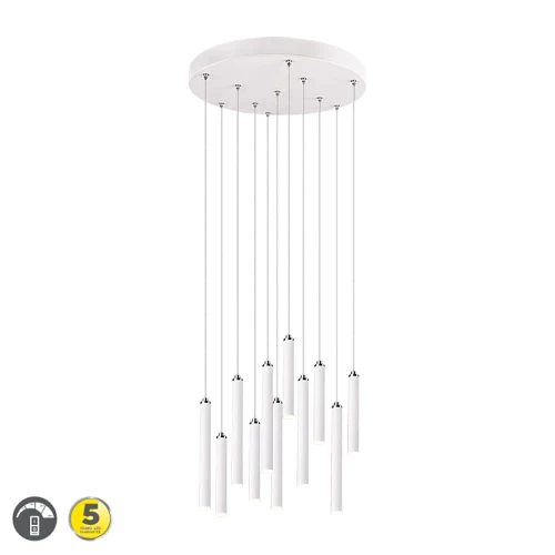 Lampa wisząca TUBULAR Biały Mat LED Ściemnialna DIM  11 x 350lm 3000K Trio 321691131 | 4017807468748