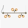 Lampa wisząca regulowana Atom Horizontal Bursztyn Ø31 6xG9 738779 | 5705639738779 noxbox lampynox www.lampynox.pl