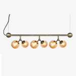 Atom Horizontal Bursztyn Ø31 6xG9 Lampa wisząca regulowana