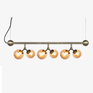 Atom Horizontal Bursztyn Ø31 6xG9 Lampa wisząca regulowana