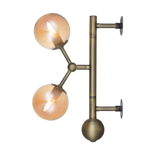 Kinkiet ścienny regulowany Atom Bursztyn Ø20 2xG9 740147 | 5705639740147 noxbox lampynox www.lampynox.pl