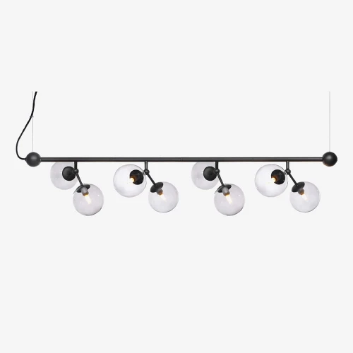 Lampa wisząca regulowana Atom Horizontal Large Czarna Ø37 8xG9 738793 | 5705639738793 noxbox lampynox www.lampynox.pl