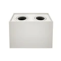 Oprawa biała halogenowa natynkowa - prostokątna podwójna 2xGU10 Downlight Ecolight EC79967 | 5901986799672 noxbox lampynox www.lampynox.pl