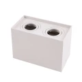 Oprawa biała halogenowa natynkowa - prostokątna podwójna 2xGU10 Downlight Ecolight EC79967 | 5901986799672 noxbox lampynox www.lampynox.pl