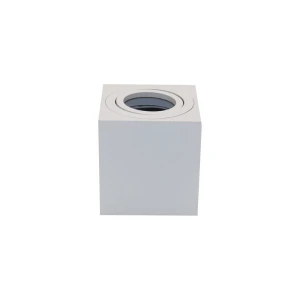 Oprawa biała halogenowa natynkowa - kwadratowa szer. 8cm. GU10 Downlight 