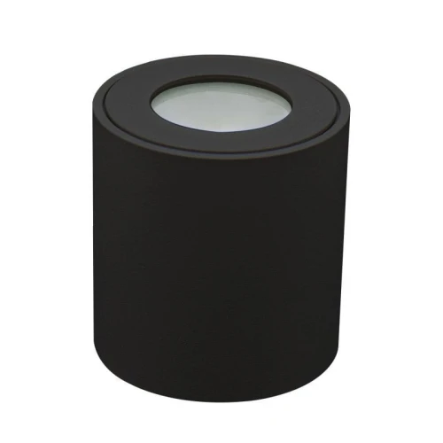 Łazienkowa oprawa czarna halogenowa natynkowa - okrągła Ø 8cm. IP44 GU10 Downlight do pomieszczeń mokrych Ecolight EC79970 | 5901986799702 noxbox lampynox www.lampynox.pl