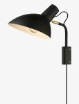 Metropole Czarna E27 Lampa ścienna