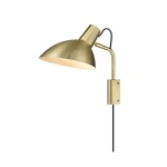 Metropole Mosiądz E27 Lampa ścienna