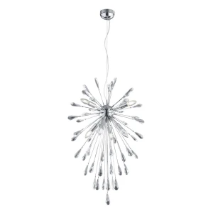 MINSK Chrom 7 x E14 Lampa wisząca regulowana wysokość 