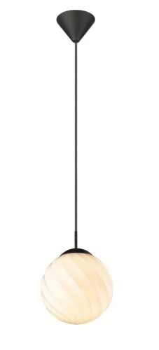 Lampa wisząca Twist ball Czarna ⌀25 E27 739332 | 5705639739332 noxbox lampynox www.lampynox.pl
